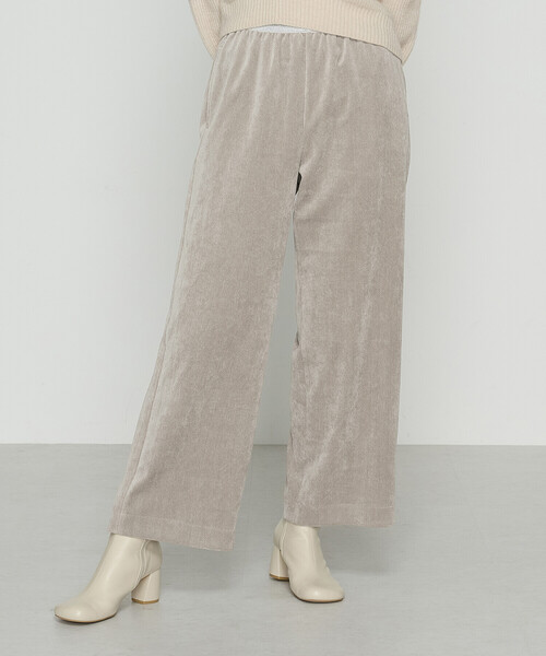 Gabardine K.T（ギャバジンケーティー）の「コーデュロイ ワイドパンツ（その他パンツ・レディース・グレー/ブラック/ライトベージュ/ブルー・11号/7号/9号）」の3枚目の写真