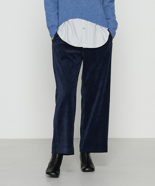 Gabardine K.T（ギャバジンケーティー）の「コーデュロイ ワイドパンツ（その他パンツ・レディース・グレー/ブラック/ライトベージュ/ブルー・11号/7号/9号）」の4枚目の写真