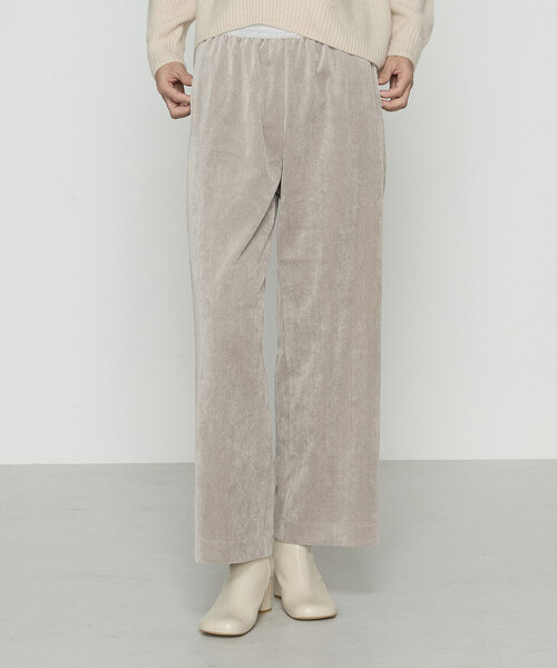 Gabardine K.T（ギャバジンケーティー）の「コーデュロイ ワイドパンツ（その他パンツ・レディース・グレー/ブラック/ライトベージュ/ブルー・11号/7号/9号）」の7枚目の写真