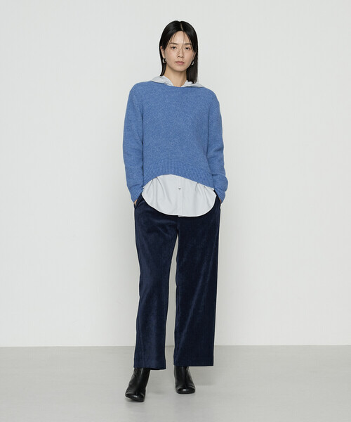 Gabardine K.T（ギャバジンケーティー）の「コーデュロイ ワイドパンツ（その他パンツ・レディース・グレー/ブラック/ライトベージュ/ブルー・11号/7号/9号）」の8枚目の写真