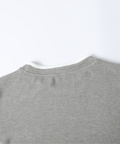 SUGAR BISKET(シュガービスケット)の「レイヤード風バイカラートップス(Tシャツ/カットソー・レディース・ブラック/グレー/ベージュ/ブラウン・フリー)」の10枚目の写真