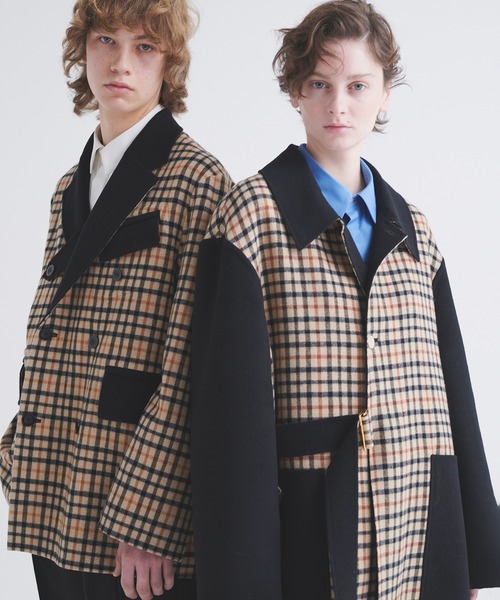 CULLNI for DAKS LONDON Tie Locken Long Coat（チェスターコート