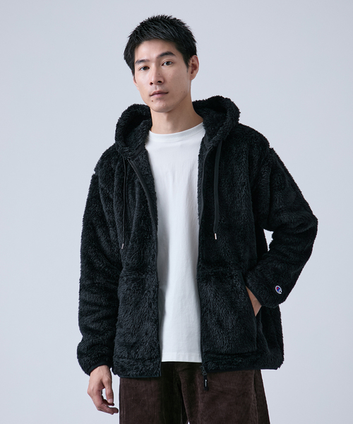Champion(チャンピオン)の「【Champion/チャンピオン】ジップ フーデッドジャケット(パーカー・メンズ・ブラック/オリーブ・MEDIUM/LARGE)」の4枚目の写真