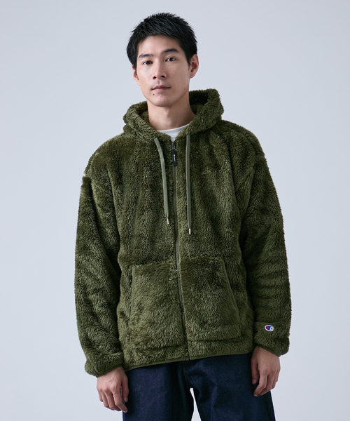Champion(チャンピオン)の「【Champion/チャンピオン】ジップ フーデッドジャケット(パーカー・メンズ・ブラック/オリーブ・MEDIUM/LARGE)」の8枚目の写真