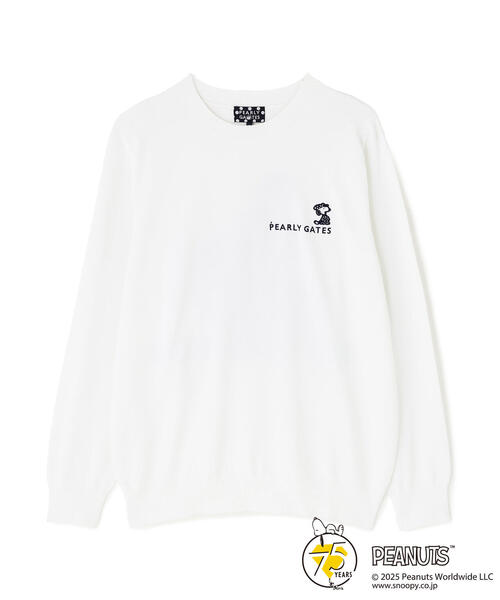 PEARLY GATES(パーリーゲイツ)の「【PEARLY GATES】【SNOOPY】14G 部分JQクルーネックニットプルオーバー(ニット/セーター・メンズ・ホワイト・MEDIUM/LARGE)」の14枚目の写真