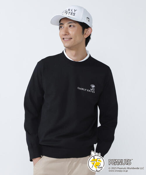 PEARLY GATES(パーリーゲイツ)の「【PEARLY GATES】【SNOOPY】14G 部分JQクルーネックニットプルオーバー(ニット/セーター・メンズ・ホワイト・MEDIUM/LARGE)」の12枚目の写真