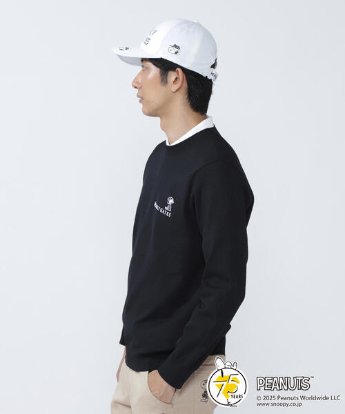 PEARLY GATES(パーリーゲイツ)の「【PEARLY GATES】【SNOOPY】14G 部分JQクルーネックニットプルオーバー(ニット/セーター・メンズ・ホワイト・MEDIUM/LARGE)」の9枚目の写真