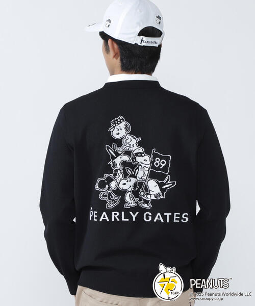 PEARLY GATES(パーリーゲイツ)の「【PEARLY GATES】【SNOOPY】14G 部分JQクルーネックニットプルオーバー(ニット/セーター・メンズ・ホワイト・MEDIUM/LARGE)」の8枚目の写真