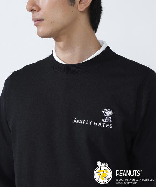 PEARLY GATES(パーリーゲイツ)の「【PEARLY GATES】【SNOOPY】14G 部分JQクルーネックニットプルオーバー(ニット/セーター・メンズ・ホワイト・MEDIUM/LARGE)」の7枚目の写真