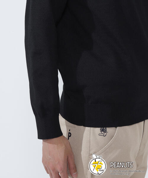 PEARLY GATES(パーリーゲイツ)の「【PEARLY GATES】【SNOOPY】14G 部分JQクルーネックニットプルオーバー(ニット/セーター・メンズ・ホワイト・MEDIUM/LARGE)」の5枚目の写真