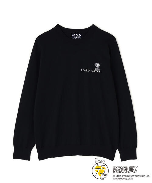PEARLY GATES(パーリーゲイツ)の「【PEARLY GATES】【SNOOPY】14G 部分JQクルーネックニットプルオーバー(ニット/セーター・メンズ・ホワイト・MEDIUM/LARGE)」の4枚目の写真