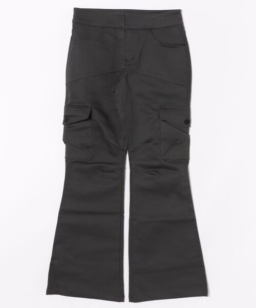 Miseki SEOUL(ミセキソウル)の「PANEL CARGO BOOTSCUT PANTS(その他パンツ・レディース・ブラック/チャコールグレー・1/2)」の19枚目の写真