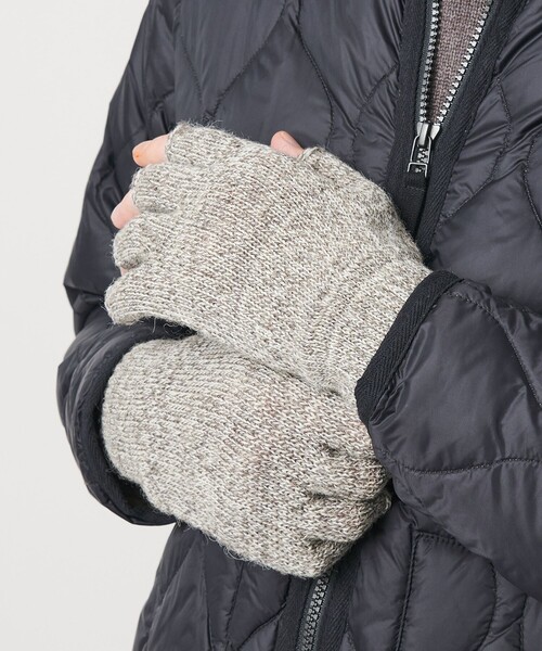 Black Sheep（ブラックシープ）の「＜BLACKSHEEP＞フィンガーレス グローブ（手袋・メンズ・ベージュ/ダークグレー/ブラック・FREE）」の5枚目の写真