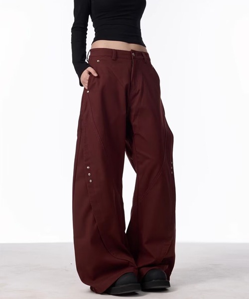 Ressaca(レサーカ)の「ワイドシルエットサイドスタッズカーブパンツ(その他パンツ・メンズ・レッド/ブラック・L/M/XL)」の22枚目の写真