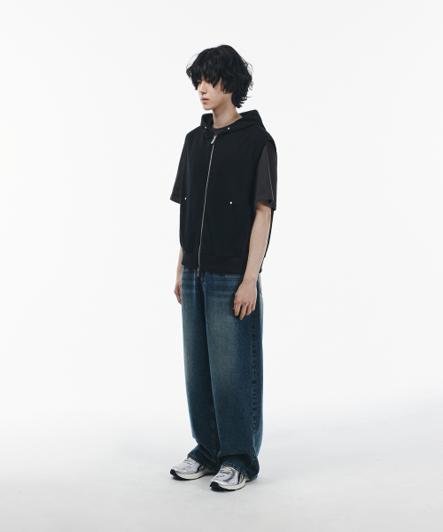SIGNATURE（シグネチャ）の「リベットフードスリーブレスベスト[ブラック]（ベスト・レディース・その他・MEDIUM/LARGE）」の7枚目の写真