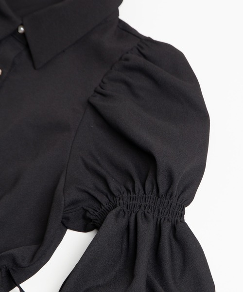 PUNYUS（プニュズ）の「マムルークスリーブワンピース（ワンピース・レディース・サックスブルー/ブラック/ベージュ・1/2/3/4）」の17枚目の写真