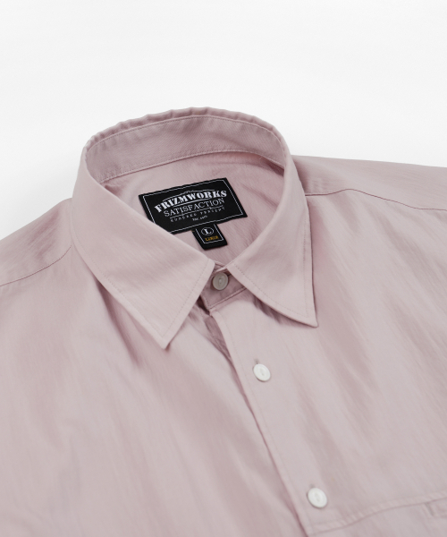 FRIZMWORKS(フリズムワークス)の「FEATHER CN RELAXED SHIRT 002 _ INDIAN PINK(シャツ/ブラウス・メンズ・その他・SMALL/MEDIUM/LARGE/X-LARGE)」の4枚目の写真