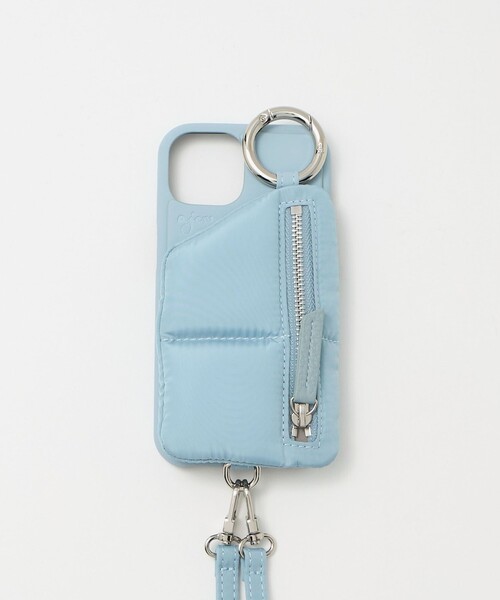 ajew（エジュー）の「＜ajew＞PUFFER iPhone15ケース（スマホケース/カバー・レディース・ブラック/ブラウン系/ライトブルー・FREE）」の3枚目の写真