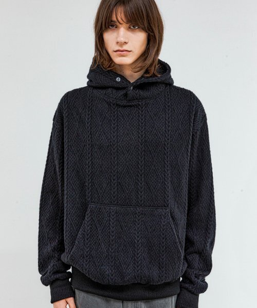TRIP LE SENS(トリップ ル センス)の「フィッシャーマンスナップ フードパーカー_ブラック(パーカー・レディース・その他・MEDIUM/LARGE)」の3枚目の写真