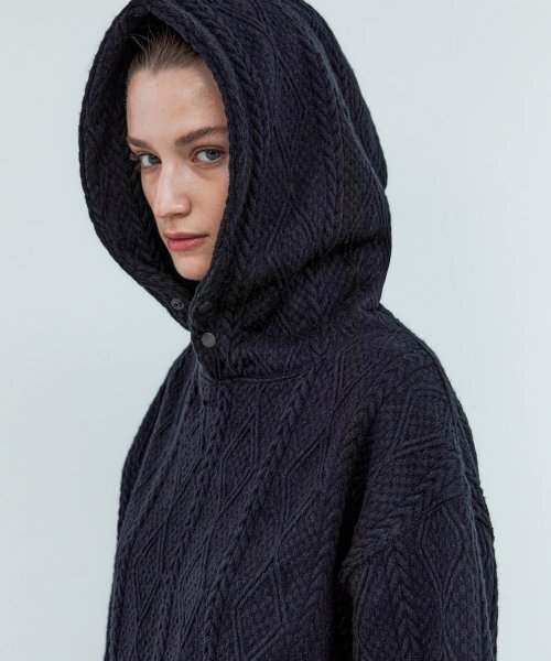 TRIP LE SENS(トリップ ル センス)の「フィッシャーマンスナップ フードパーカー_ブラック(パーカー・レディース・その他・MEDIUM/LARGE)」の4枚目の写真