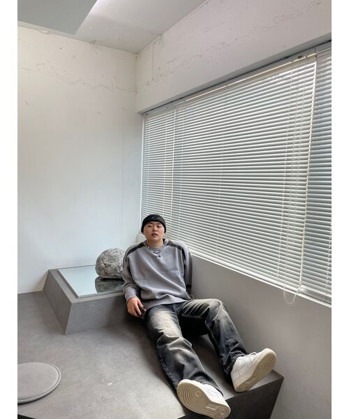 TRILLION(トリリオン)の「フロントウォッシュワイドデニムパンツ(NORMAL BLACK)(デニムパンツ・レディース・その他・MEDIUM/LARGE/X-LARGE/SMALL)」の6枚目の写真