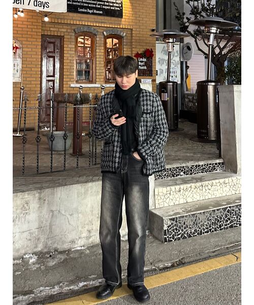 TRILLION(トリリオン)の「フロントウォッシュワイドデニムパンツ(NORMAL BLACK)(デニムパンツ・レディース・その他・MEDIUM/LARGE/X-LARGE/SMALL)」の7枚目の写真
