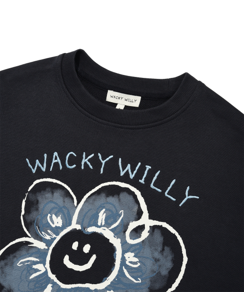 Wacky WiLLy（ワッキーウィリー）の「[25FW]ウーマンズビッグリリーグラフィックマンツーマンネイビー（スウェット・レディース・その他・SMALL/MEDIUM）」の4枚目の写真