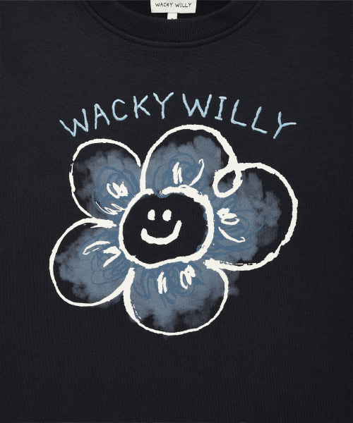 Wacky WiLLy（ワッキーウィリー）の「[25FW]ウーマンズビッグリリーグラフィックマンツーマンネイビー（スウェット・レディース・その他・SMALL/MEDIUM）」の5枚目の写真