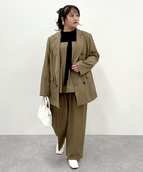 CHIC STYLE(シックスタイル)の「【セットアップ対応】キャミソールビスチェ<大きいサイズ有>シックスタイル(キャミソール・レディース・モカ/ブラック・M/L/LL/3L/4L/5L)」の19枚目の写真