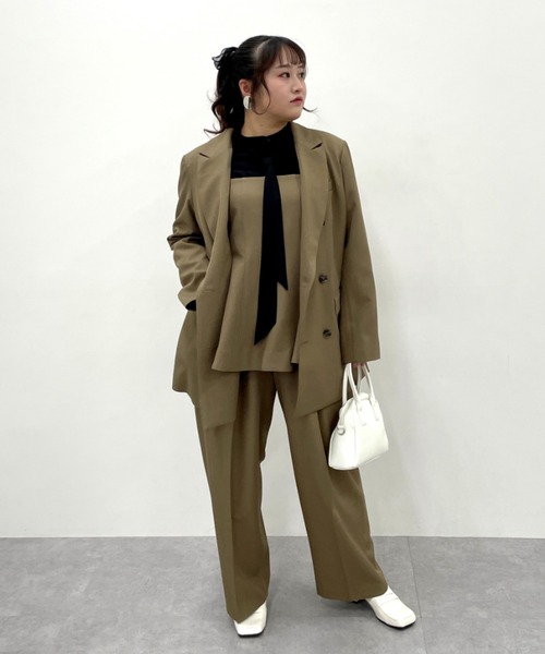 CHIC STYLE(シックスタイル)の「【セットアップ対応】キャミソールビスチェ<大きいサイズ有>シックスタイル(キャミソール・レディース・モカ/ブラック・M/L/LL/3L/4L/5L)」の20枚目の写真