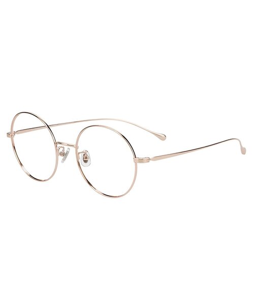 ラウンド型 メガネ｜チタンフレーム 丸型 小顔効果 軽量 メタル 眼鏡