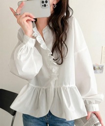 トップス（ホワイト/白色系・フリル）ファッション通販 - ZOZOTOWN