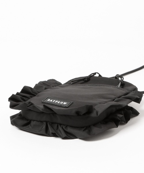 BAYFLOW（ベイフロー）の「[軽量!!スマホとお財布がこれひとつに♪]フリルライトミニショルダー（ショルダーバッグ・レディース・ブラック/ベージュ・FREE）」の21枚目の写真