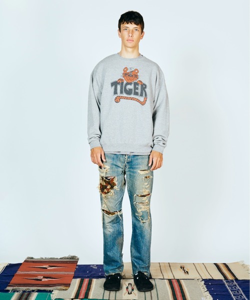 2AM(ツーエイエム)の「JERZEES ジャージーズ / TIGER CREW SWEAT(スウェット・メンズ・グレー/アッシュグレー・MEDIUM/LARGE/X-LARGE/XX-LARGE)」の3枚目の写真