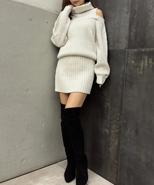 EGOIST（エゴイスト）の「肩開きケーブルミニワンピース（ワンピース・レディース・ブラック・FREE）」の20枚目の写真