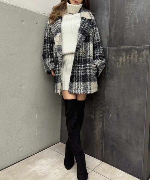 EGOIST（エゴイスト）の「肩開きケーブルミニワンピース（ワンピース・レディース・ブラック・FREE）」の4枚目の写真