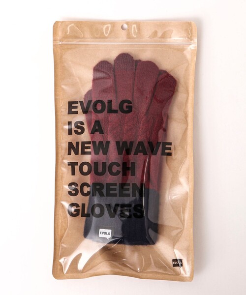 EVOLG(エヴォログ)の「【EVOLG/エヴォログ】MINOS ニットグローブ LET2517(手袋・メンズ・ブラック/ネイビー/レッド/ライトグレー・FREE)」の13枚目の写真