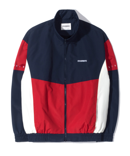 QT8 GARMENTS(キューティーエイトガーメント)の「MFオールドトラックジャケット(赤)(ナイロンジャケット・レディース・その他・LARGE/MEDIUM/X-LARGE)」の2枚目の写真