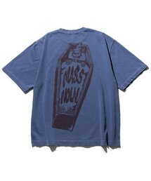 コフィンベッド ピグメント オーバーサイズ 半袖Tシャツ MSHTS001-BL