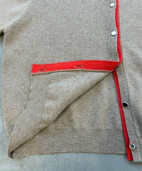 AIC.(エーアイシー)の「カラーコンビネーションニットカーディガン(カーディガン/ボレロ・レディース・ベージュ/グレー/アイボリー・FREE)」の21枚目の写真