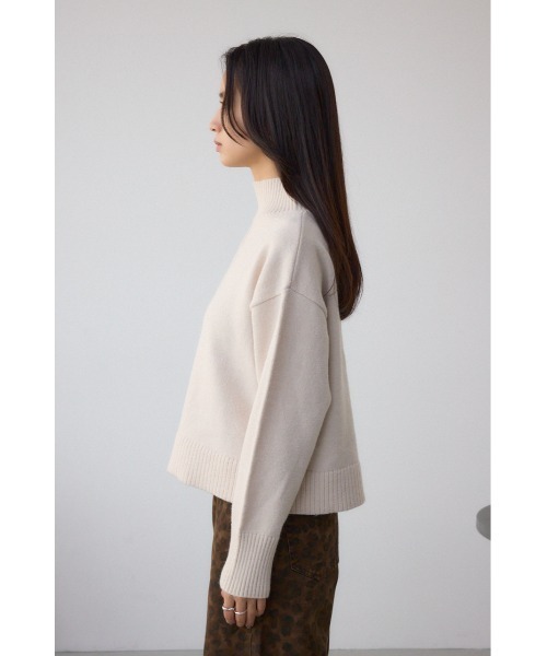AZUL by moussy（アズールバイマウジー）の「アソートカラーハイネックニットトップス（ニット/セーター・レディース・ブルー/杢グレー/アイボリー/ブラック/レッド・FREE）」の11枚目の写真