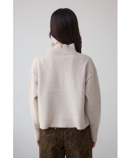 AZUL by moussy（アズールバイマウジー）の「アソートカラーハイネックニットトップス（ニット/セーター・レディース・ブルー/杢グレー/アイボリー/ブラック/レッド・FREE）」の12枚目の写真