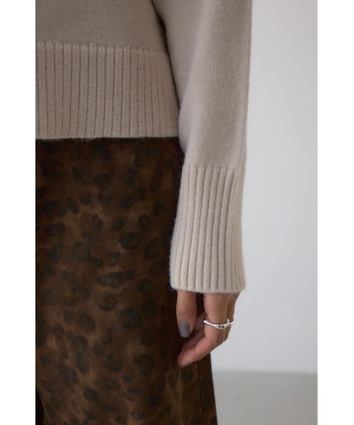 AZUL by moussy（アズールバイマウジー）の「アソートカラーハイネックニットトップス（ニット/セーター・レディース・ブルー/杢グレー/アイボリー/ブラック/レッド・FREE）」の16枚目の写真