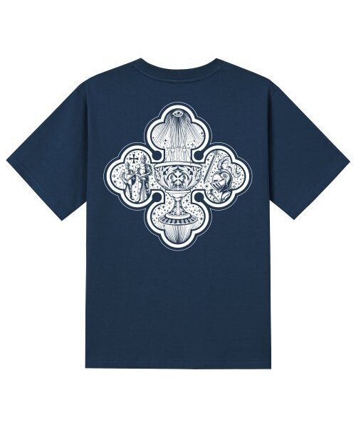 KAN6312(カン6312)の「KTN0129 センバイ 半袖Tシャツ - ネイビー(Tシャツ/カットソー・メンズ・その他・MEDIUM/SMALL/X-LARGE/LARGE)」の1枚目の写真
