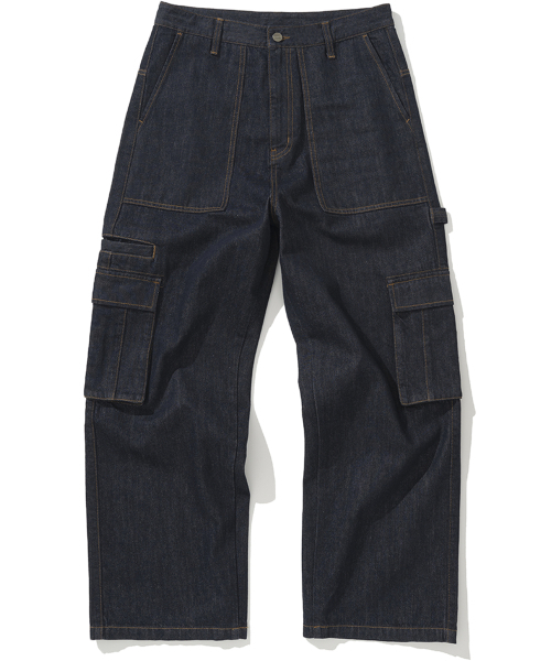 NOT4NERD(ノットフォーナード)の「Fatigue Cargo Denim Pants - Deep Indigo(デニムパンツ・レディース・その他・MEDIUM/LARGE/X-LARGE)」の2枚目の写真