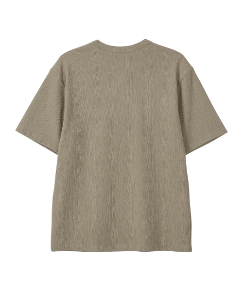 MIDSUN(ミッドサン)の「Giovane Slant Henley Neck-Beige(Tシャツ/カットソー・レディース・その他・MEDIUM/LARGE)」の3枚目の写真