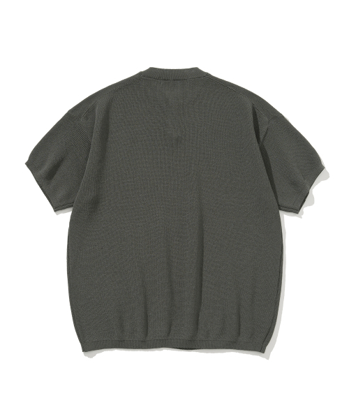 KNITTED(ニッティド)の「クールエバー ヘンリーネック 半袖ニット チャコール(ニット/セーター・レディース・その他・LARGE/X-LARGE/MEDIUM)」の7枚目の写真