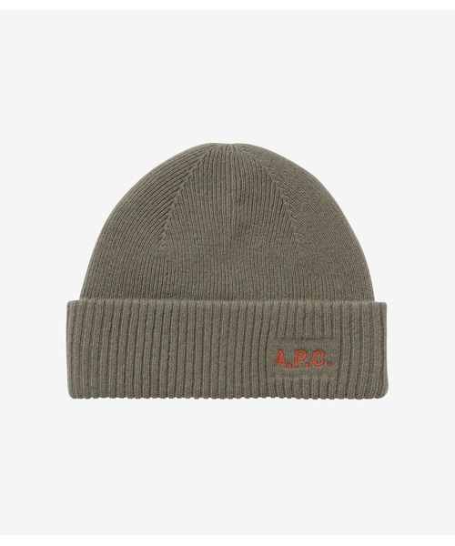 A.P.C.（アーペーセー）の「BONNET THIERS（ニットキャップ/ビーニー・メンズ・イエロー/ブラック/ベージュ系その他/グリーン系その他・ONESIZE）」の3枚目の写真