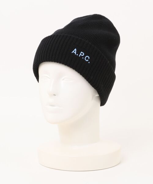 A.P.C.（アーペーセー）の「BONNET THIERS（ニットキャップ/ビーニー・メンズ・イエロー/ブラック/ベージュ系その他/グリーン系その他・ONESIZE）」の5枚目の写真