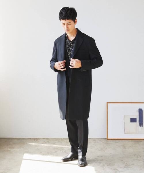 EDIFICE（エディフィス）の「ウール ギャバジン チェスター コート（チェスターコート・メンズ・ブラック/ベージュ・42/44/46/48/50/52）」の12枚目の写真